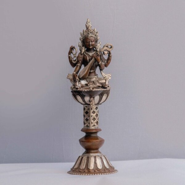 Brass Saraswati Statue