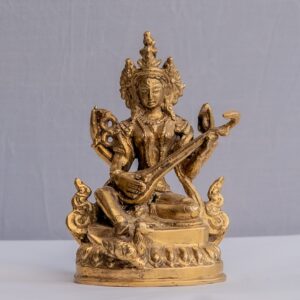 Brass Saraswati Statue